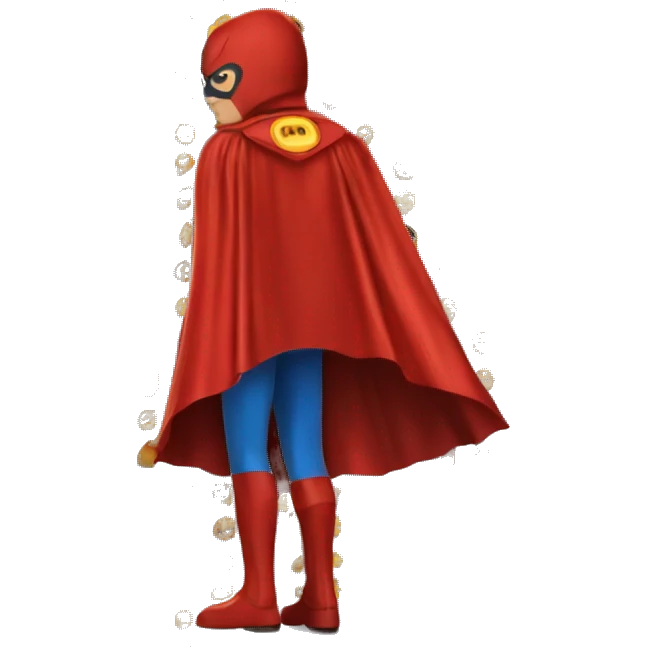 superhero cape emoji