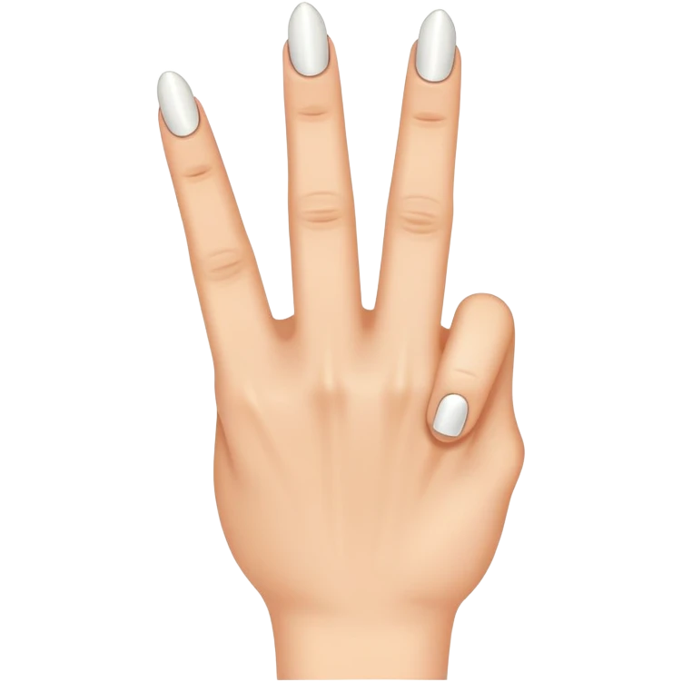 a middle finger with ring on it emoji