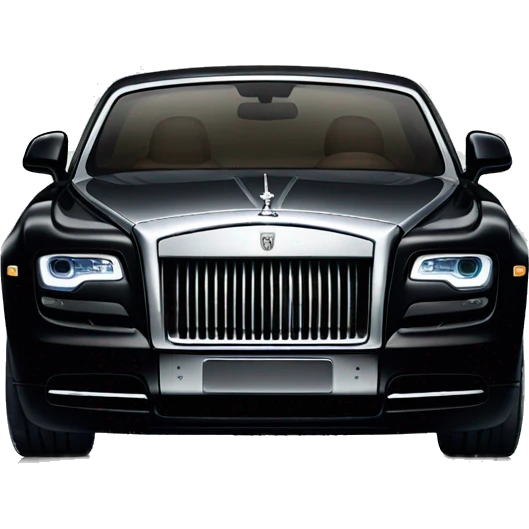 black sparkly Rolls Royce emoji