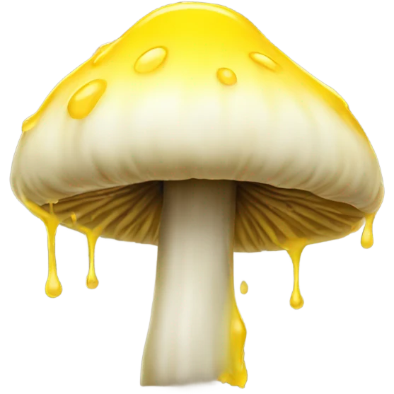 yellow drip mushroom  emoji