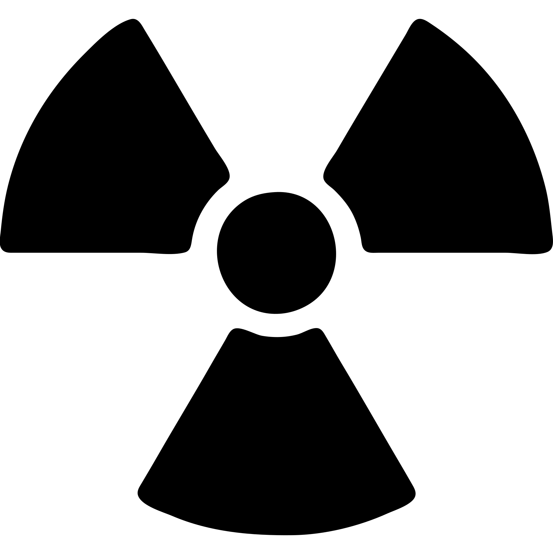 solid filled radiation symbol icon emoji