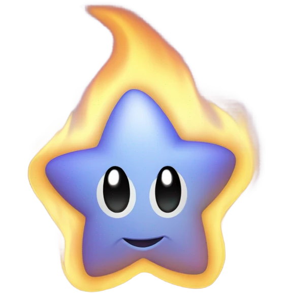 Periwinkle fire emoji