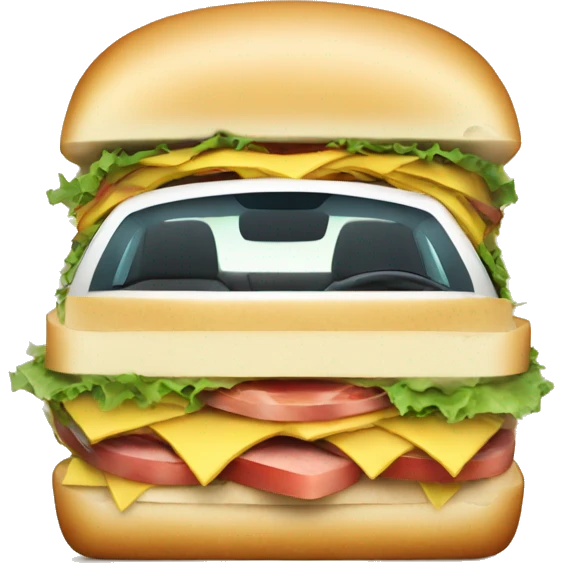 tesla inside a sandwich emoji