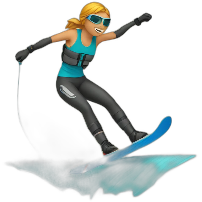 female kiteboarder emoji