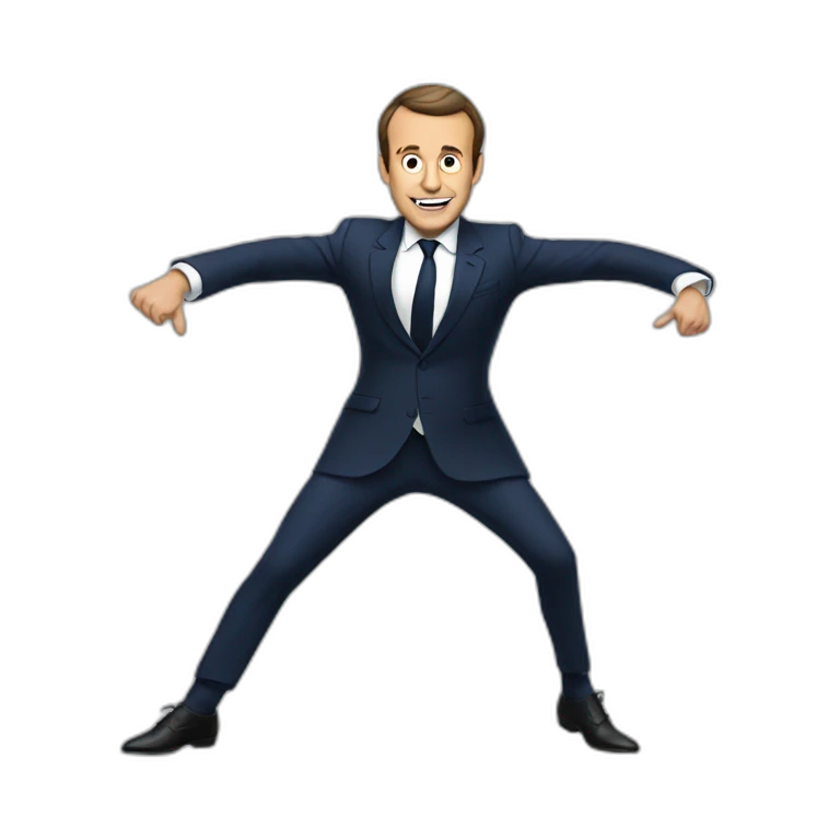Macron qui danse emoji