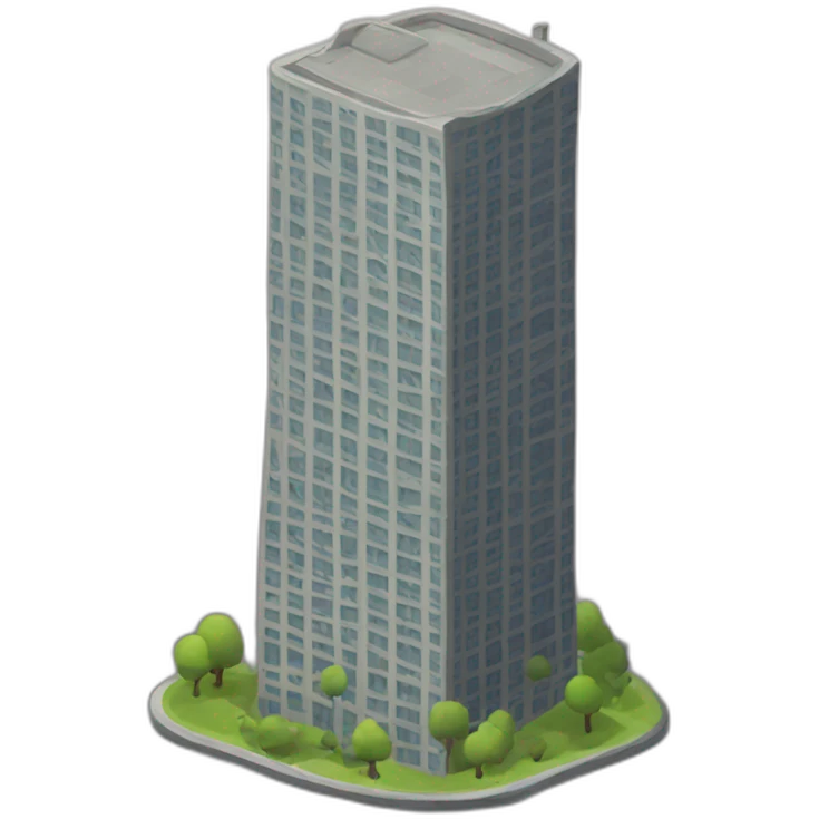 Tilted tower  emoji