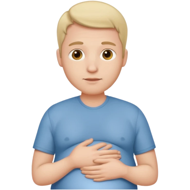 one man is pregnant. one man is not. emoji