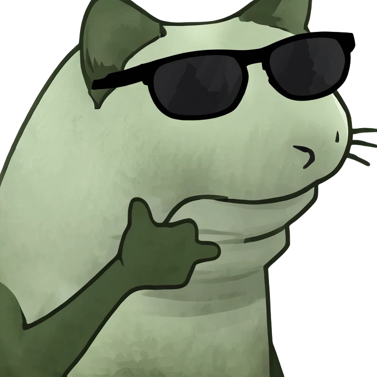 Cat with sunglasses emoji