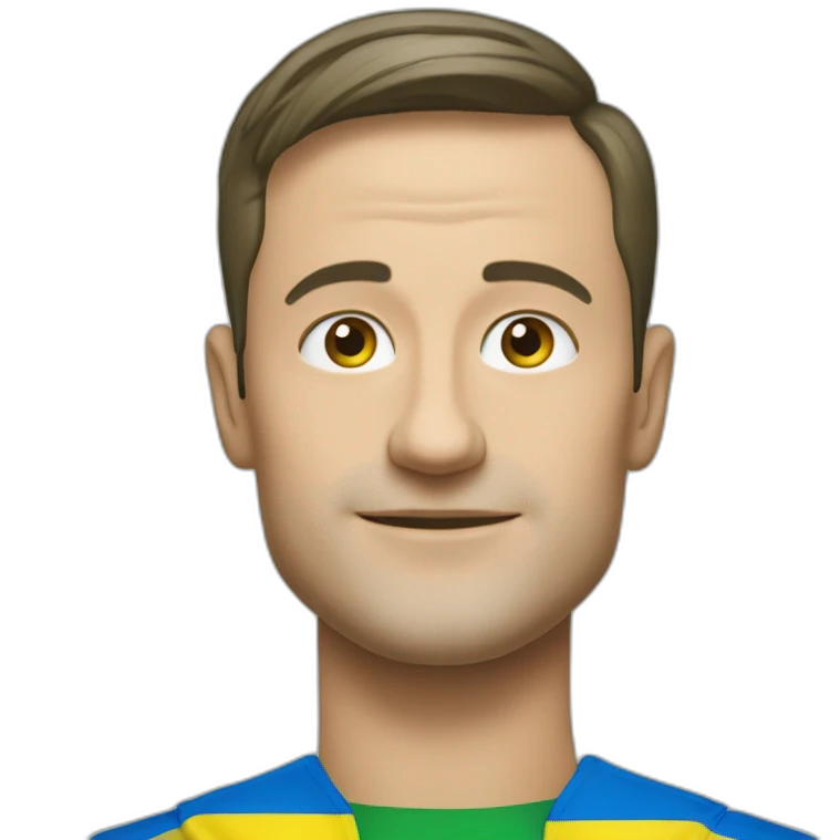 Zelenskyy and Ukrainian Flag  emoji