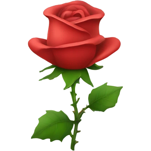 rose flower with a christmas hat emoji