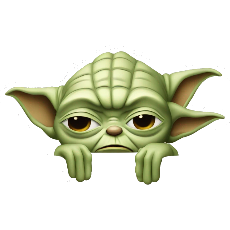 Yoda qui dort  emoji