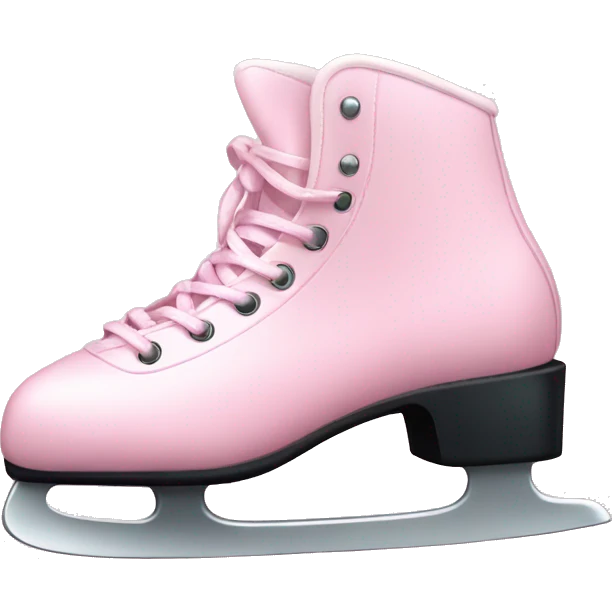 pastel pink ice skates emoji