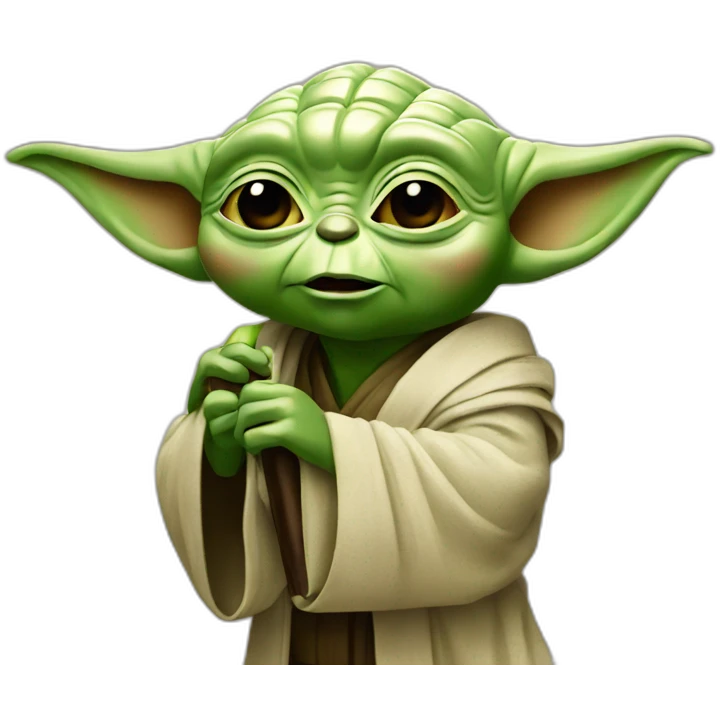 Yoda over karaoke emoji