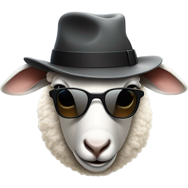 sheepsecret agent fedora emoji