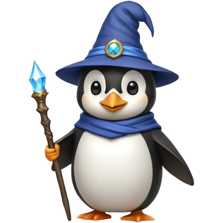 Penguin Wizard emoji