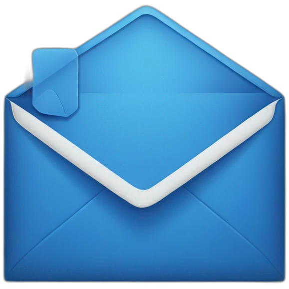 mail blue emoji