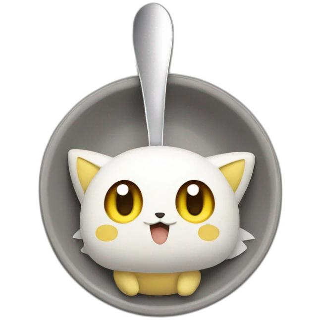 Pokemon with silver spoon emoji
