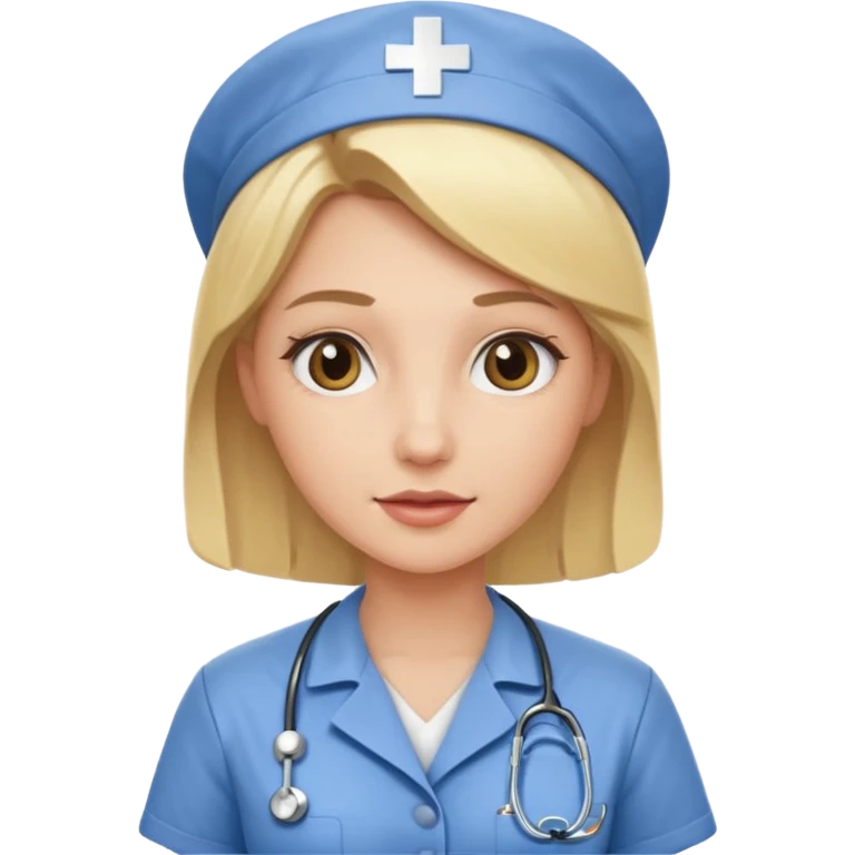 Blonde nurse emoji