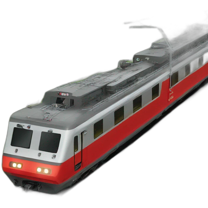 red swiss train emoji