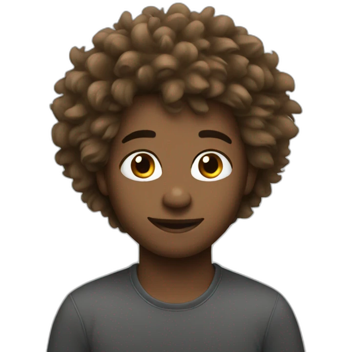 Fluffy fresh hair emoji