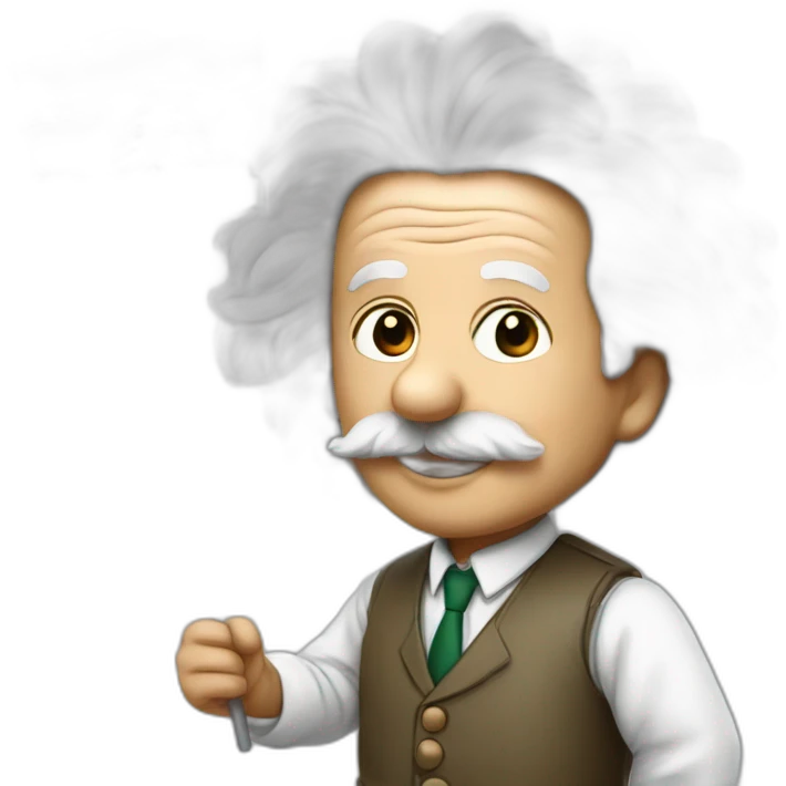 Einstein with Lebanon flag emoji