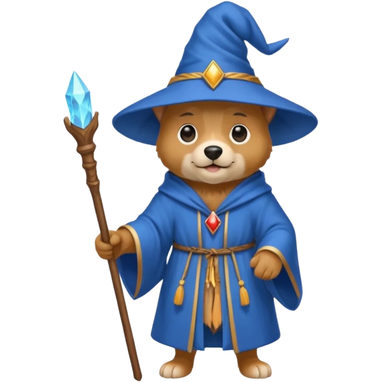 Dog wizard emoji