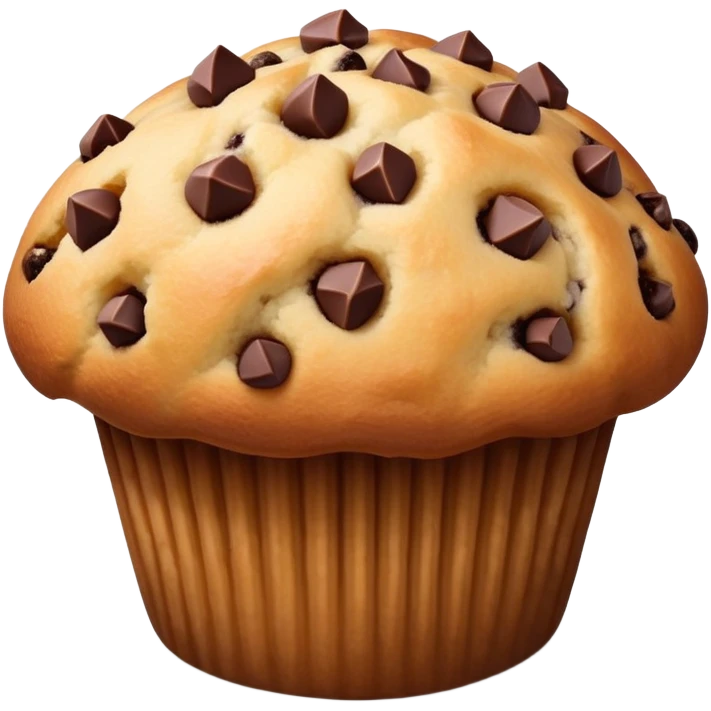 muffin with chocolate chips emoji