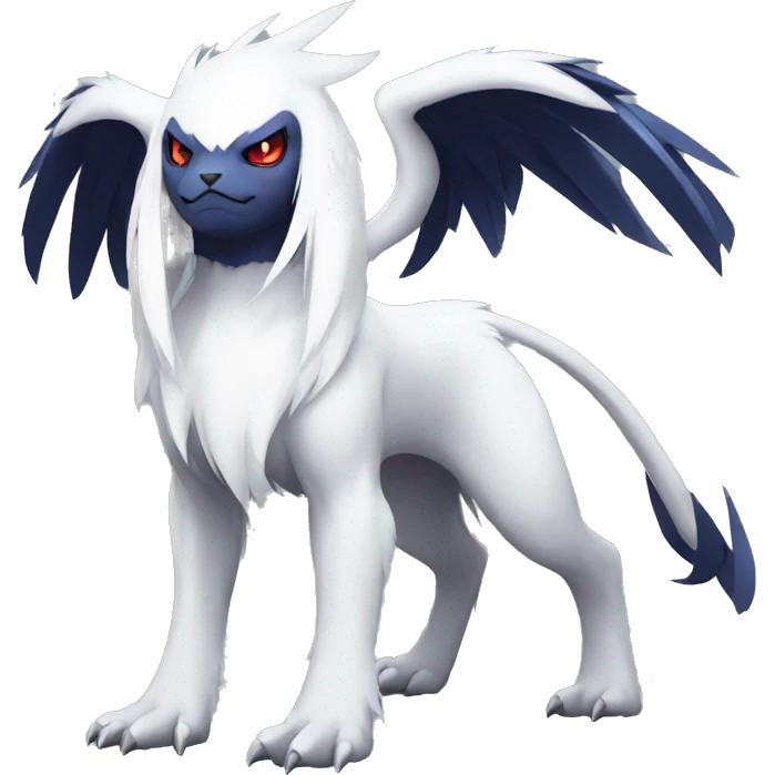 Edgy Cool Absol-Pokémon Full Body emoji