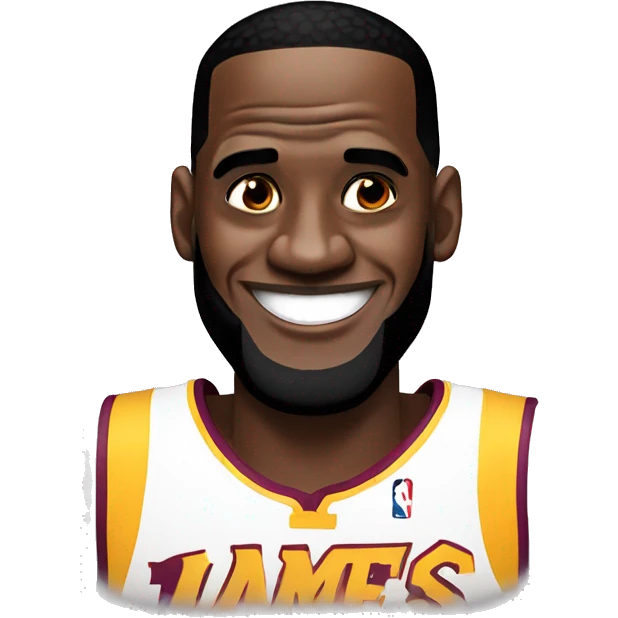 Lebron James Smiling  emoji