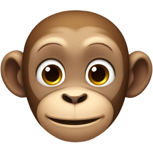 Monkey blushing with two buns emoji