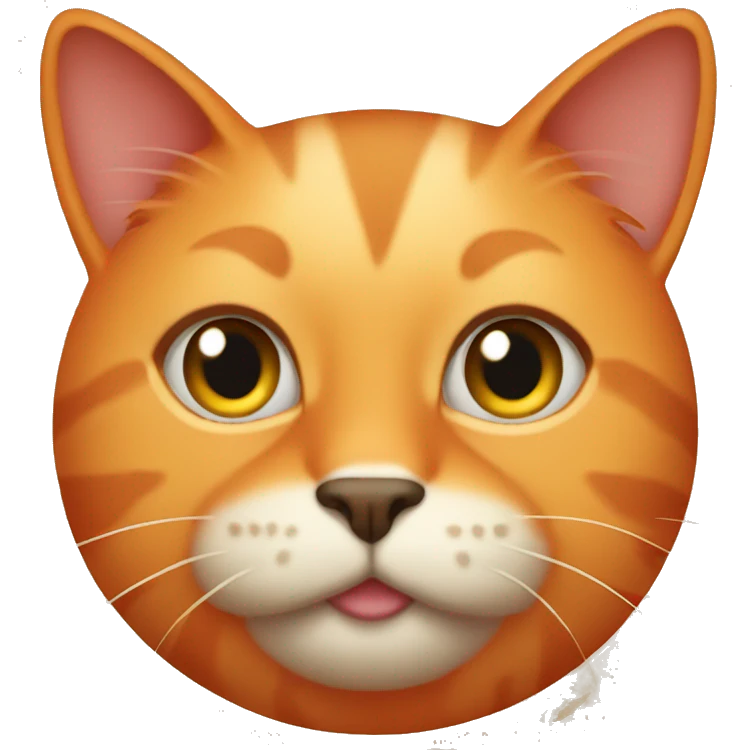 orange chunky cat emoji