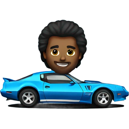 Blue trans am emoji