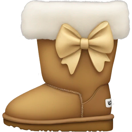 Uggs with a bow emoji