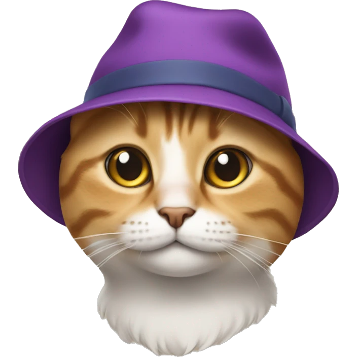 Cat wearing a hat emoji