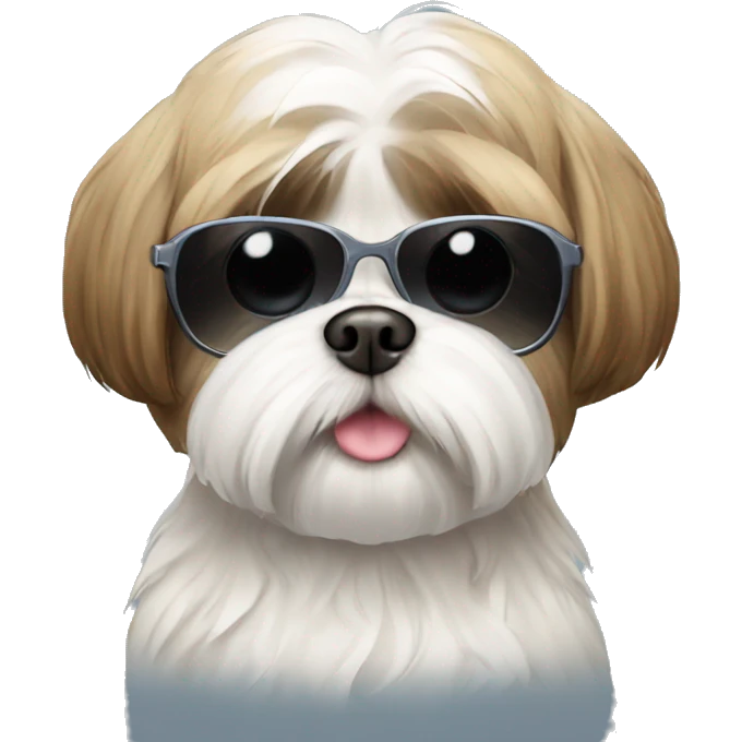 Shih tzu wearing sunglass emoji