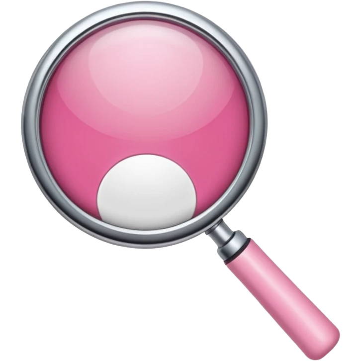 mix light pink dark pink and white girly chrome internet with a magnifying glass emoji