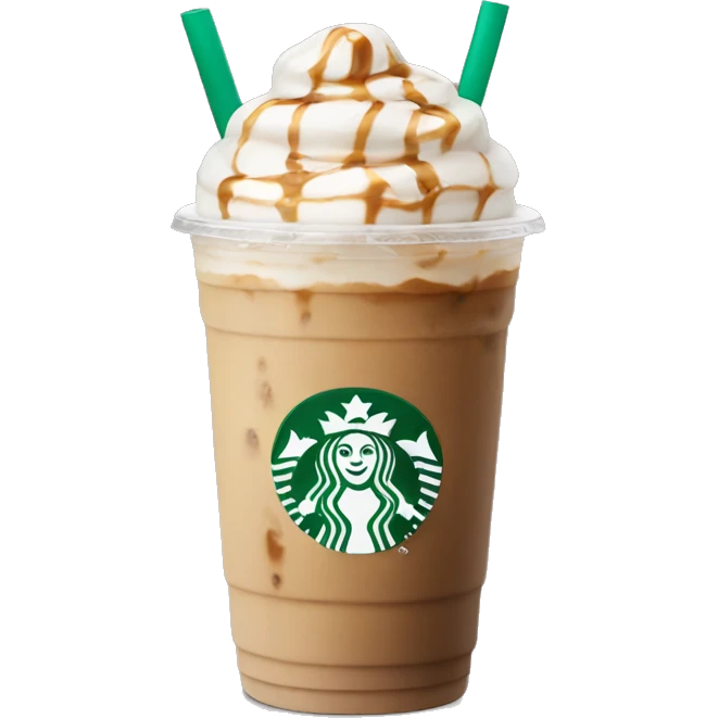 Starbucks iced latte emoji