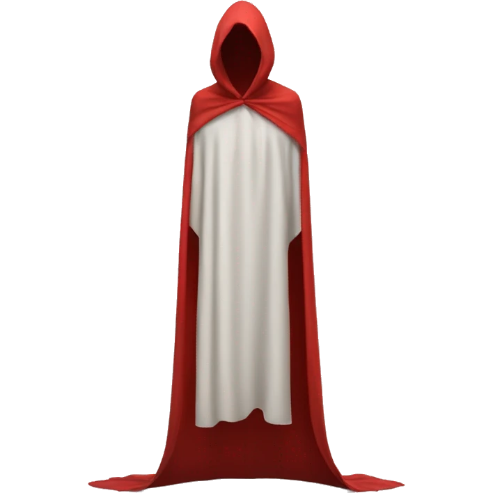 faceless mannequin flapping red cape emoji