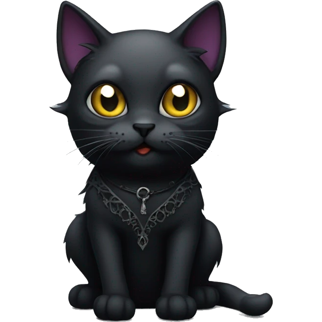gothic cat emoji