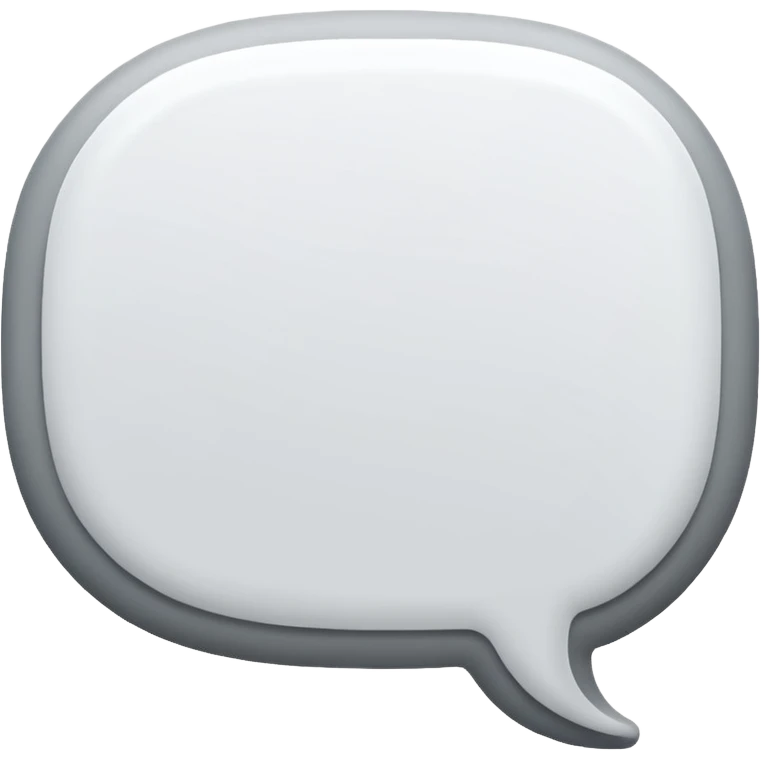 speech-bubble white with a grey point emoji