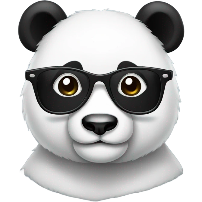 panda with glasses  emoji
