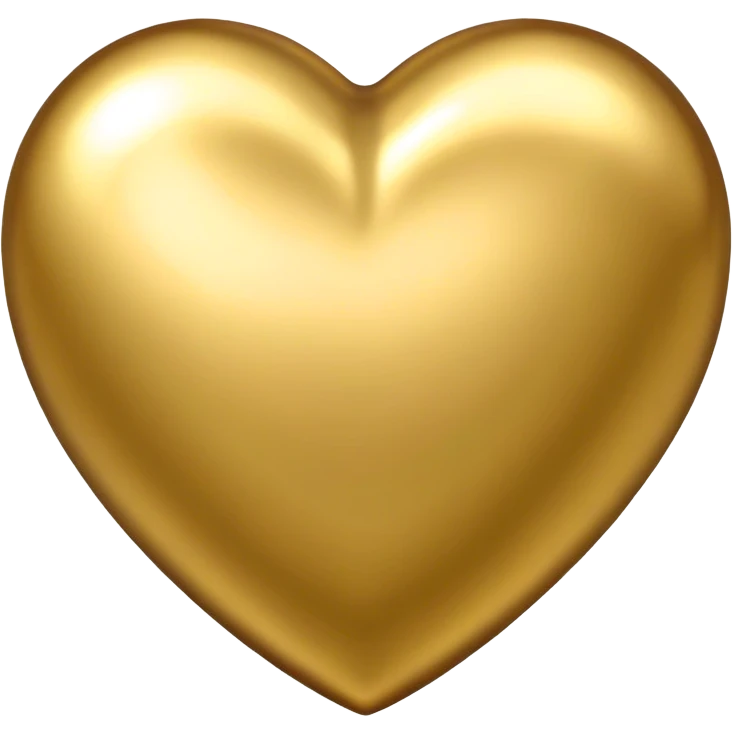 Golden heart emoji