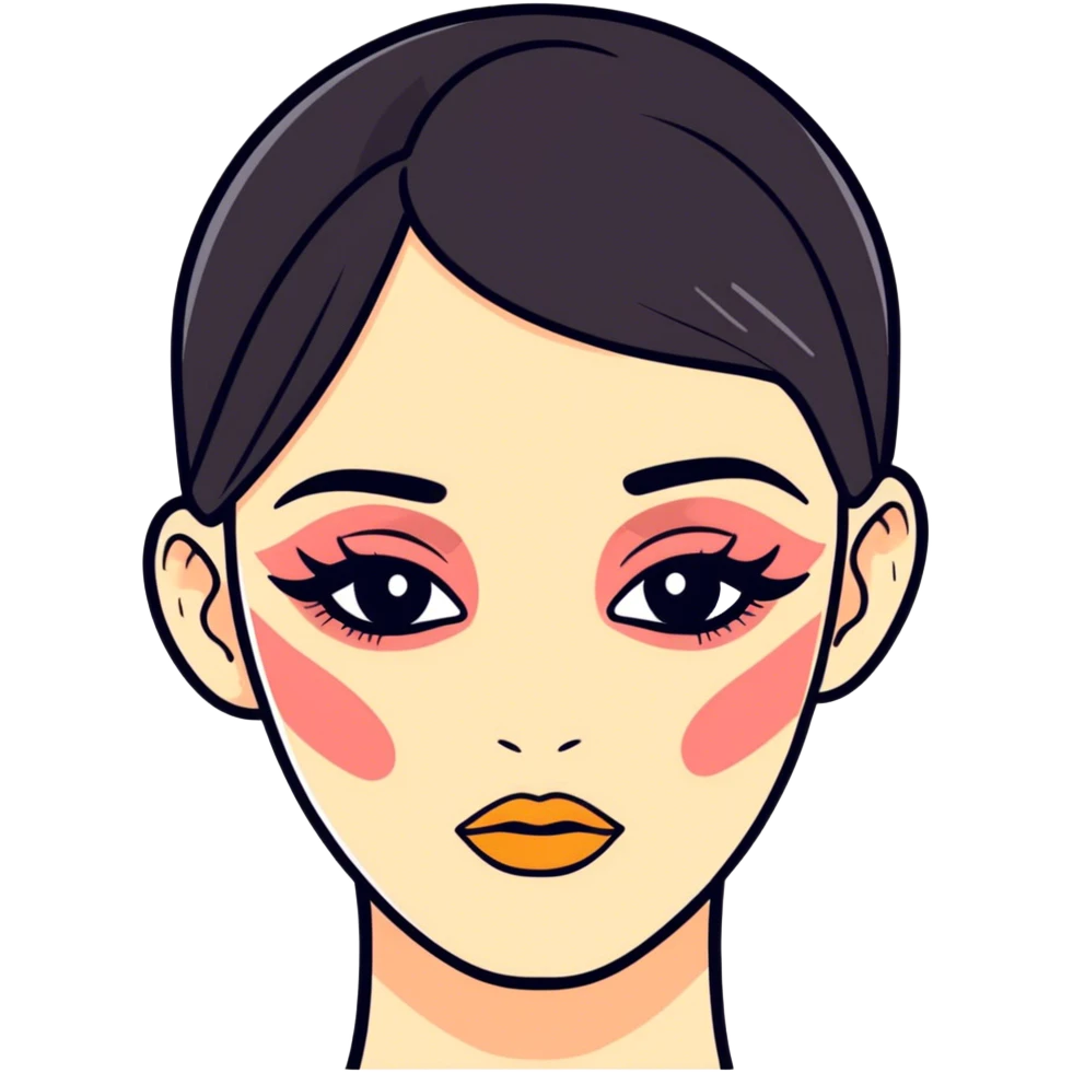 Person with makeup emoji