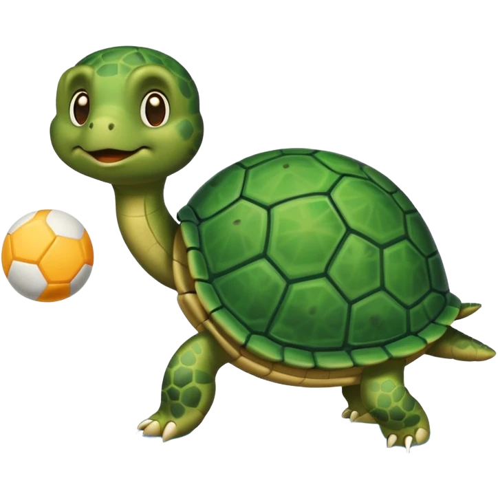 Turtle playing pickleball emoji