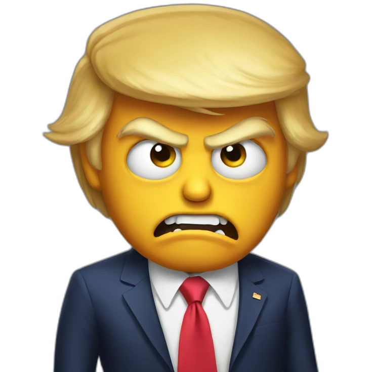 Donald trump as a monster emoji