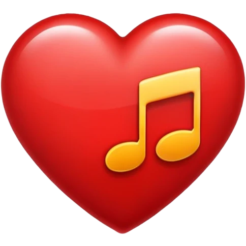 Music heart emoji