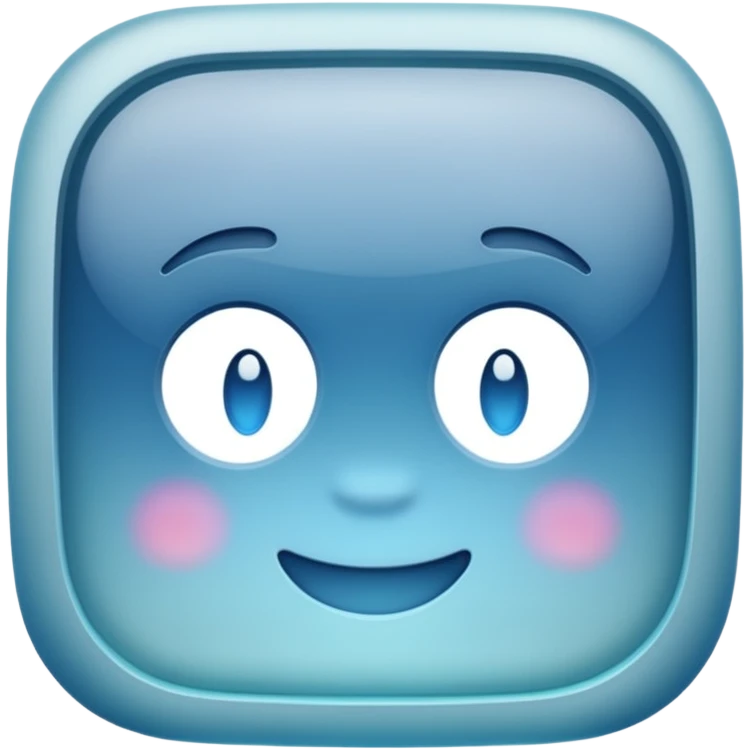 AI matte glass transluscent image generator emoji