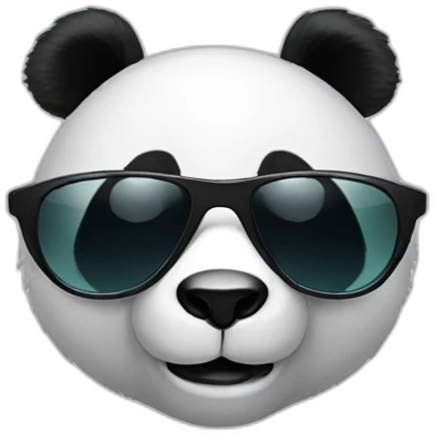 panda with sunglasses  emoji