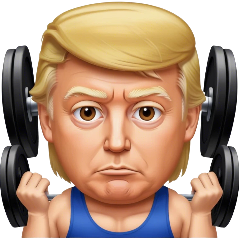 Donald Trump in gym  emoji