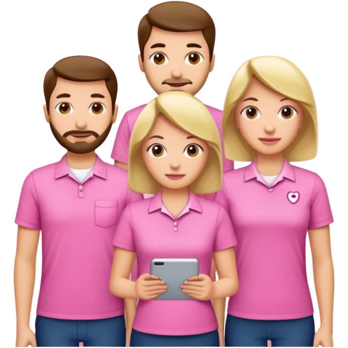 SPAMGAGE CORPORATE team in pink emoji